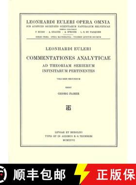 【3-4周达】Commentationes Analyticae AD Theoriam Serierum Infinitarum Pertinentes 2nd Part [9783764314149]