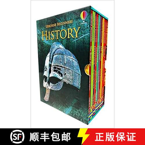 精装 Usborne Beginners History 10 Books Collection Box Set [9781474929097]
