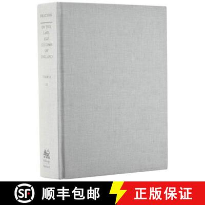 【3-4周达】On the Laws and Customs of England, Volume 3 [9780674968196]