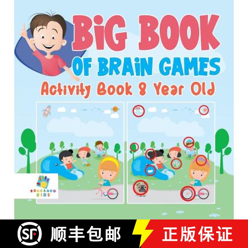 【3-4周达】Big Book of Brain Games Activity Book 8 Year Old [9781645217381]