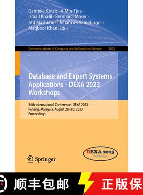 【3-4周达】Database and Expert Systems Applications - DEXA 2023 Workshops: 34th International Confere... [9783031396885]