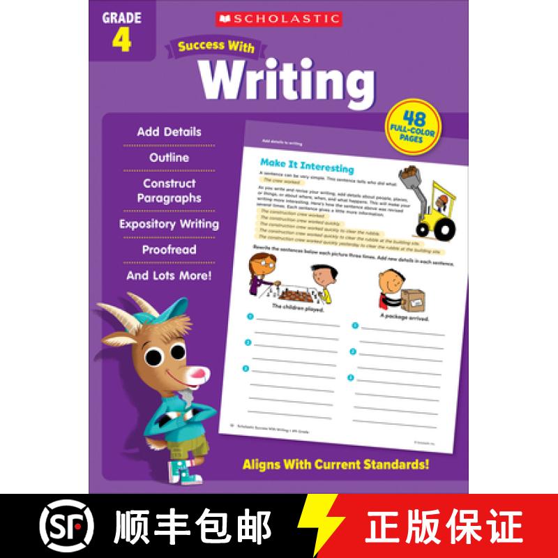 【3-4周达】Scholastic Success with Writing Grade 4 Workbook [9781338798746]