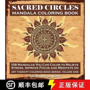 108 Mandalas You Circles Coloring 9781987869385 Stress Improv... Sacred Mandala Book Color Can Relieve 4周达