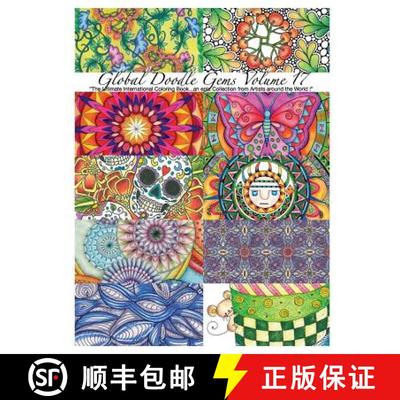 预订 Global Doodle Gems Volume 17: The Ultimate Coloring Book...an Epic Collection from Artists aroun... [9788793385993]