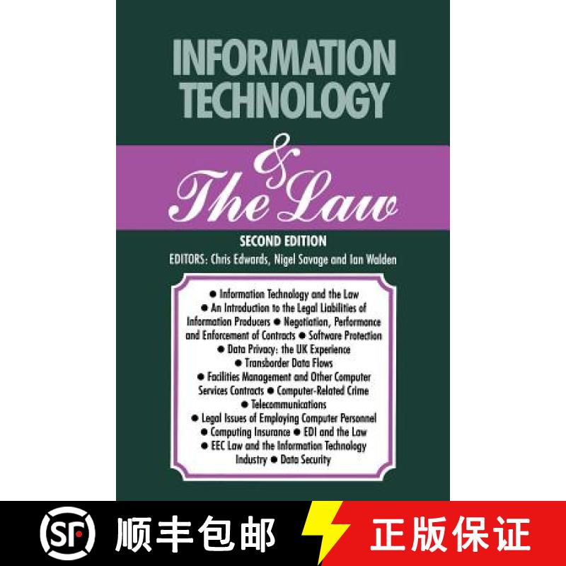 【3-4周达】Information Technology & the Law [9781349117703]
