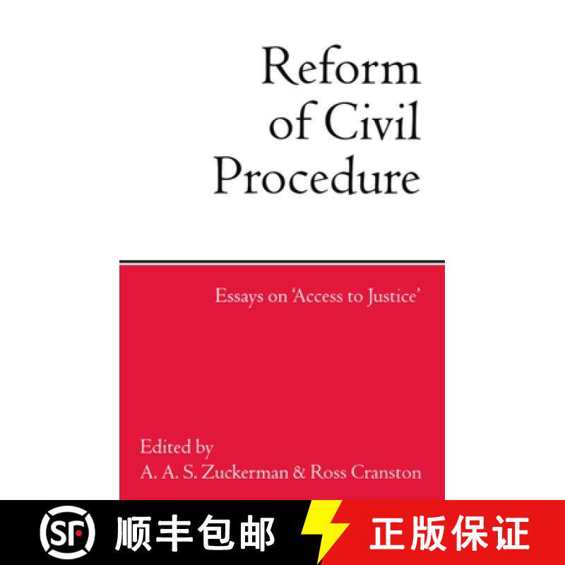 【3-4周达】Reform of Civil Procedure: Essays on `Access to Justice' [9780198260936]