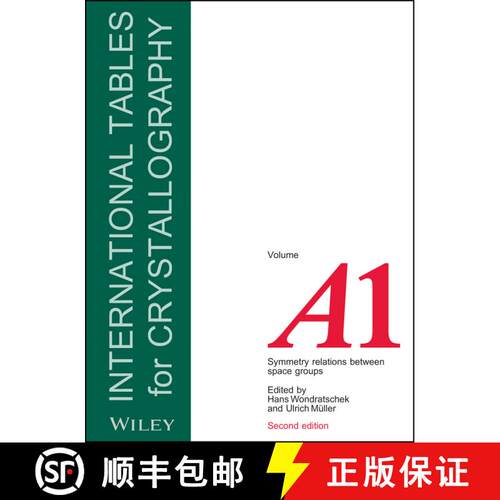 【3-4周达】精装 International Tables For Crystallography Va1 - Symmetry Relations Between Space Group... [9780470660799]