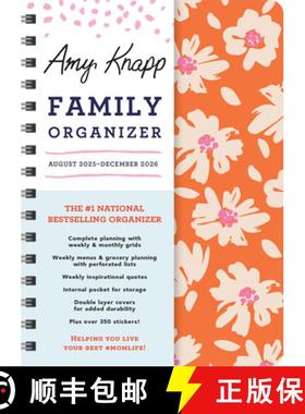【3-4周达】2026 Amy Knapp's Family Organizer: August 2025 - December 2026 [9781728292212]