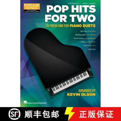 【3-4周达】Pop Hits for Two: 10 Fresh and Fun Piano Duets for 1 Piano, 4 Hands Popular Songs Series A... [9781705152331]
