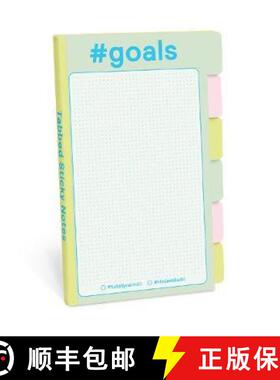 【3-4周达】Knock Knock #Goals Tabbed Sticky Notes [9781683492733]