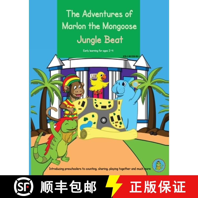 【3-4周达】The Adventures of Marlon the Mongoose - Jungle Beat: Early learning for ages 2- 4 [9781961558991]
