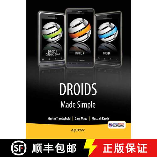 【3-4周达】Droids Made Simple: For the Droid, Droid X, Droid 2, and Droid 2 Global (First Edition) [9781430232797]
