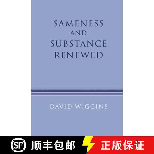【3-4周达】精装 Sameness and Substance Renewed [9780521454117]