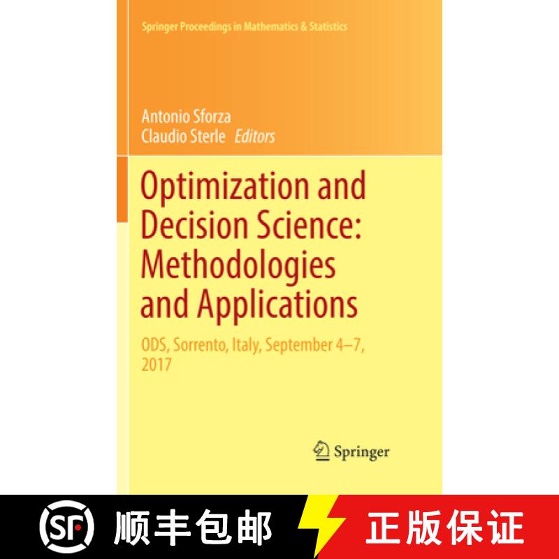 【3-4周达】Optimization and Decision Science: Methodologies and Applications: Ods, Sorrento, Italy, S... [9783319884103]