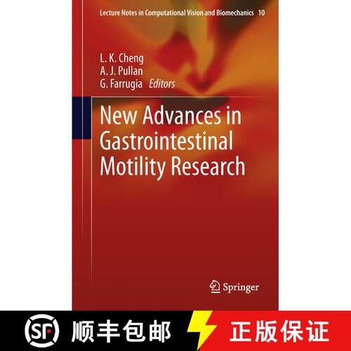 【3-4周达】精装 New Advances in Gastrointestinal Motility Research [9789400765603]