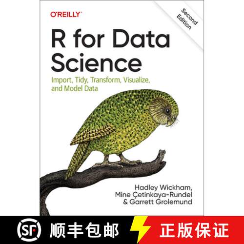 现货 数据科学R语言实现 R for Data Science: Import, Tidy, Transform, Visualize, and Model Data [9781492097402]