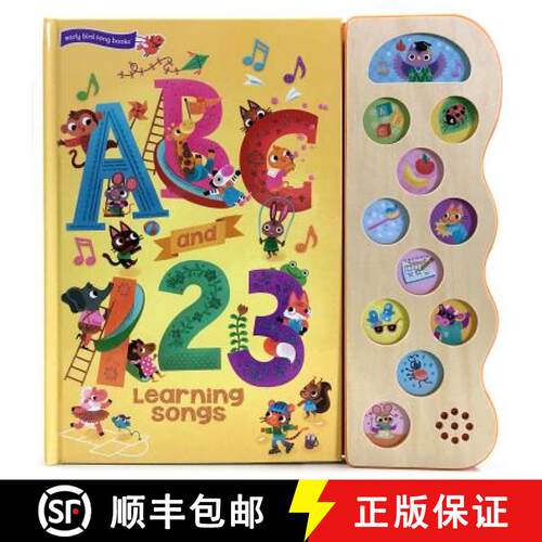 【3-4周达】精装 ABC and 123 Learning Songs [9781680521474]