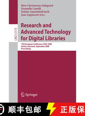 【3-4周达】Research and Advanced Technology for Digital Libraries: 12th European Conference, ECDL 200... [9783540875987]