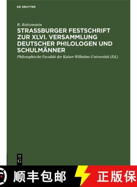预订 Strassburger Festschrift Zur XLVI. Versammlung Deutscher Philologen Und Schulmänner: Scipio Aem... [9783112681435]