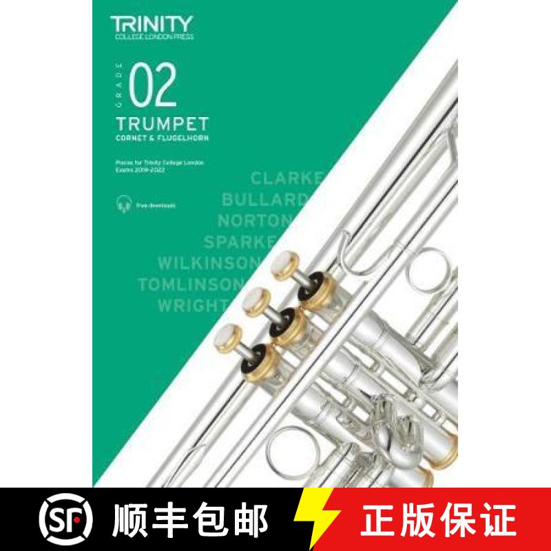 【3-4周达】Trinity College London Trumpet, Cornet & Flugelhorn Exam Pieces From 2019. Grade 2 [9780857367716]