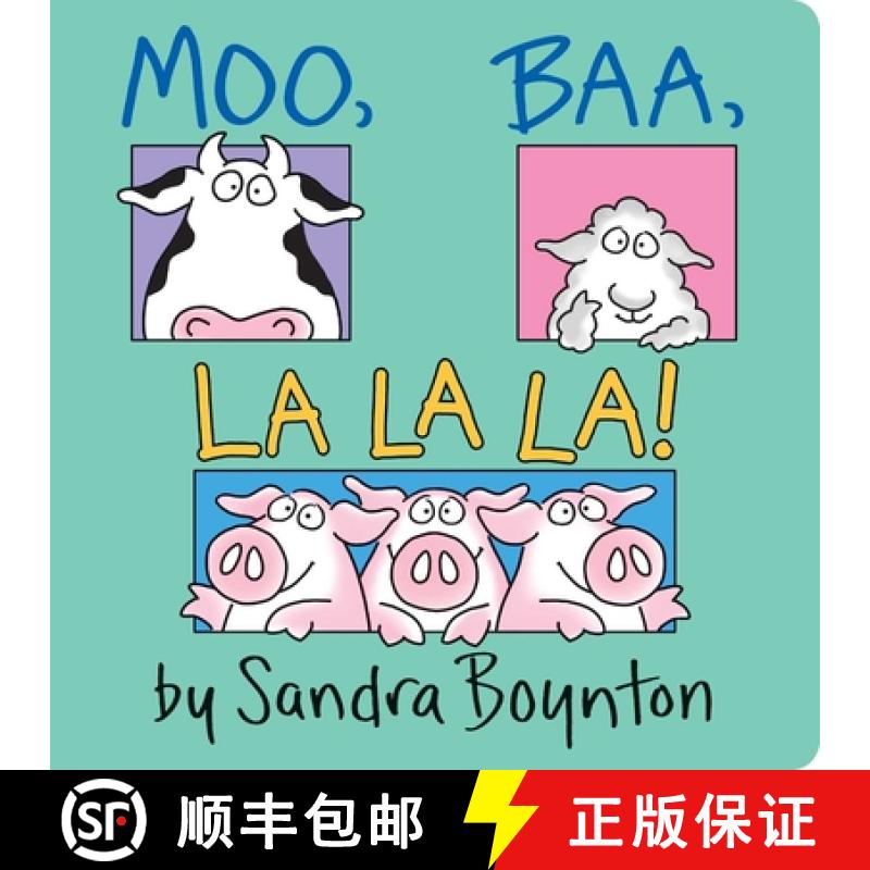 【3-4周达】Moo, Baa, La La La!: Oversized Lap Board Book [9780689870279]