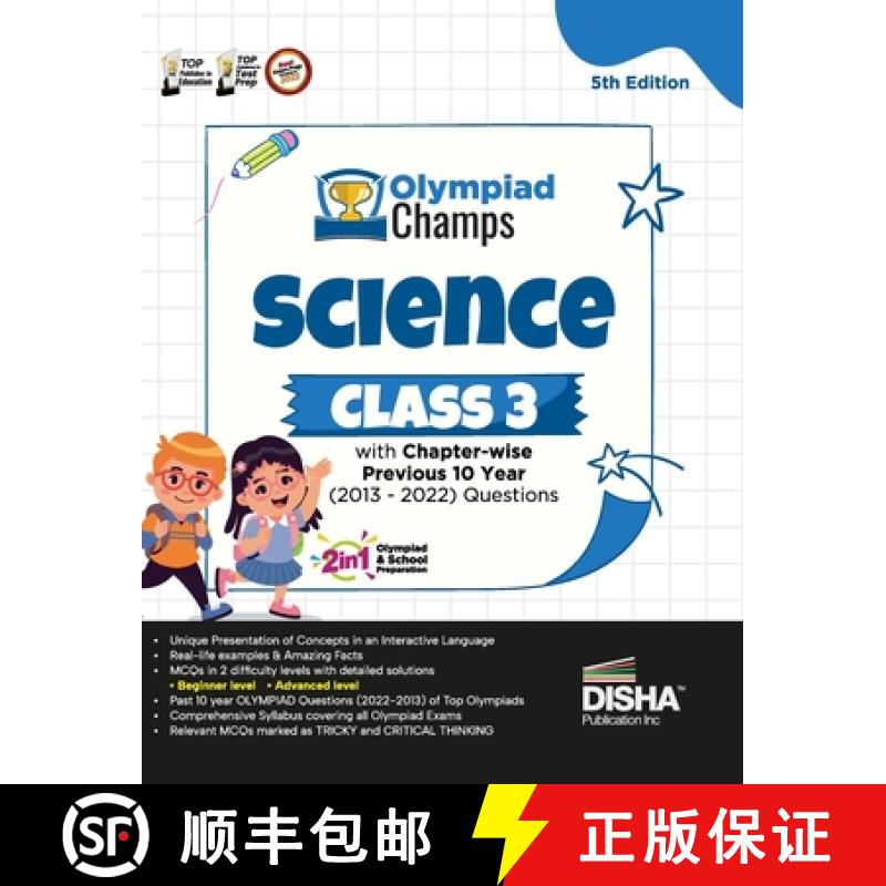 【4周达】Olympiad Champs Science Class 3 with Chapter-wise Previous 10 Year (2013 - 2022) Questions 5... [9789355643926]