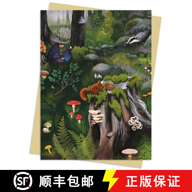 【2-3周达】Anna Stead: Deep in the Forest Greeting Card Pack: Pack of 6 [9781835625385]