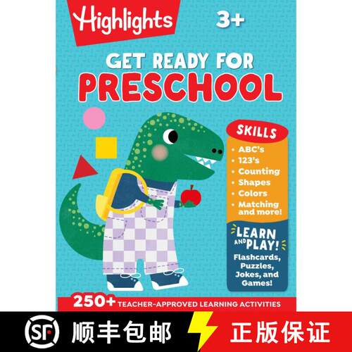【3-4周达】Get Ready for Preschool: Learning Activities including Language Arts, Creativity, Math and... [9781644726655]