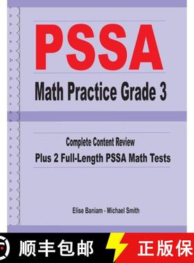 【3-4周达】PSSA Math Practice Grade 3: Complete Content Review Plus 2 Full-length PSSA Math Tests [9781636200088]