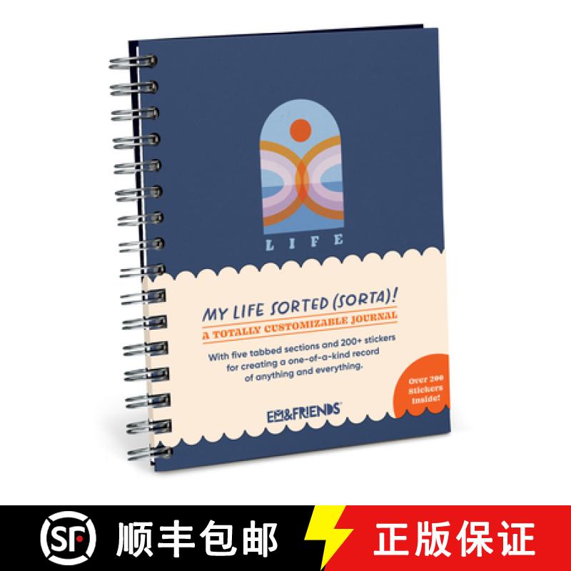 【3-4周达】Em & Friends My Life Sorted (Sort of) Tabbed Sticker Journal [9781642464238]