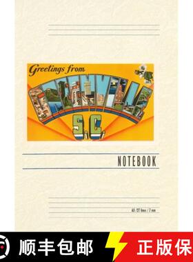 预订 Vintage Lined Notebook Greetings from Greenville [9798385446254]