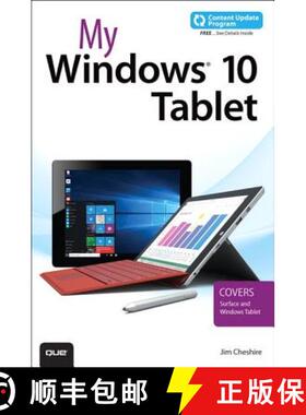 【3-4周达】My Windows 10 Tablet (Includes Content Update Program): Covers Windows 10 Tablets Includin... [9780789755452]