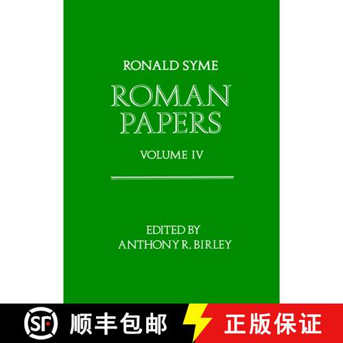 【3-4周达】精装 Roman Papers: Volume IV [9780198148739]