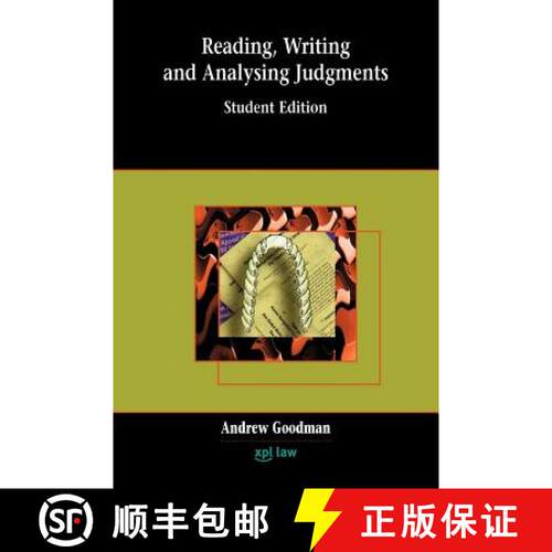 【3-4周达】Reading, Writing and Analysing Judgments [9781858113661]