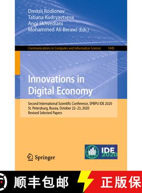 【3-4周达】Innovations in Digital Economy: Second International Scientific Conference, SPBPU IDE 2020... [9783030848446]