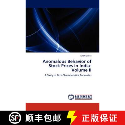 预订 Anomalous Behavior of Stock Prices in India- Volume II [9783659195341]