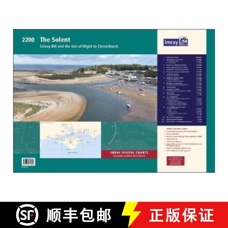 【2-3周达】Imray 2200 Chart Pack: The Solent [9781786795656]