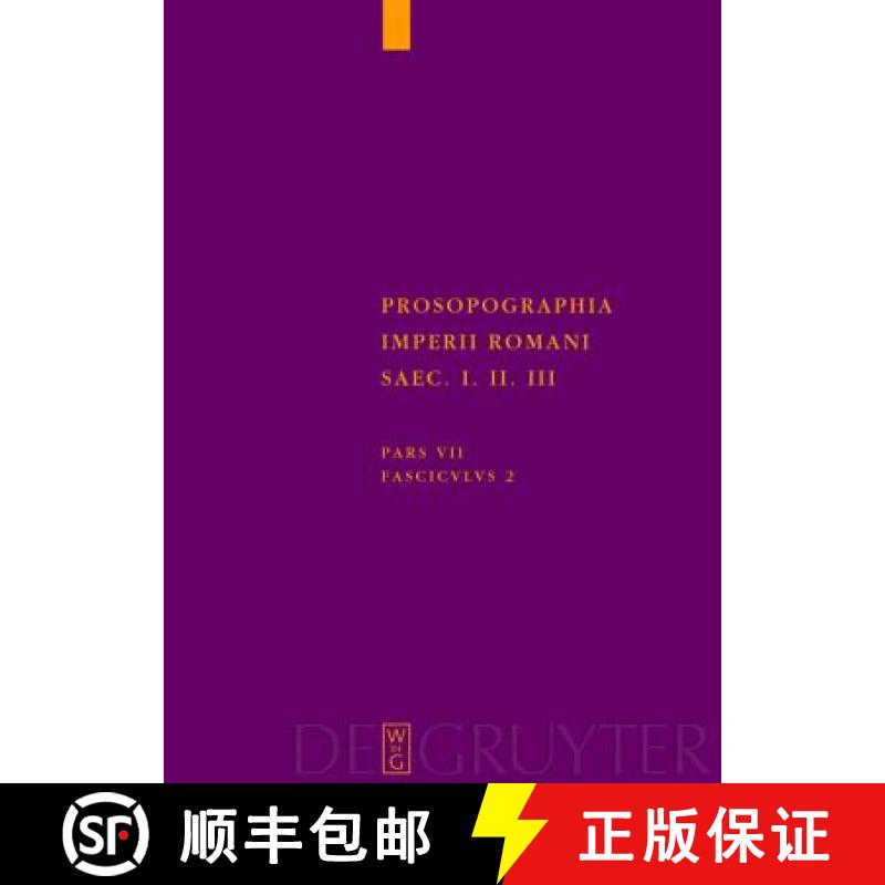 【2-3周达】Prosopographia Imperii Romani Saec I, II, III, Fasc 2, (S) [9783110193169]