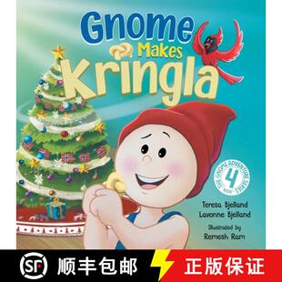 预订 Nordic Baking Christmas Book Fes... 9781961285125 Kringla Children Scandinavian Holiday with and Makes Gnome