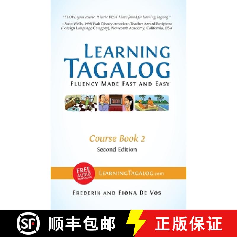 【3-4周达】Learning Tagalog - Fluency Made Fast and Easy - Course Book 2 (Part of 7-Book Set) Color +... [9783902909046]