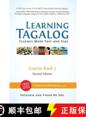 【3-4周达】Learning Tagalog - Fluency Made Fast and Easy - Course Book 2 (Part of 7-Book Set) Color +... [9783902909046]