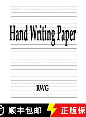 【3-4周达】Hand Writing Paper: 50 Pages 8.5 X 11 [9780359660971]