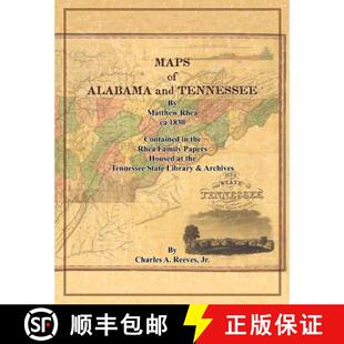【3-4周达】Maps of Alabama and Tennessee by Matthew Rhea [9780983299639]
