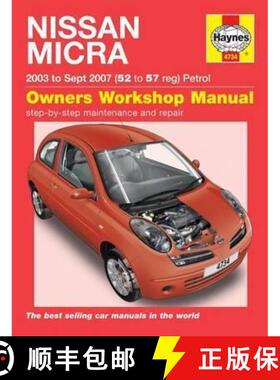 【3-4周达】Nissan Micra (03 - Oct 10) Haynes Repair Manual: 45202 [9781785210464]