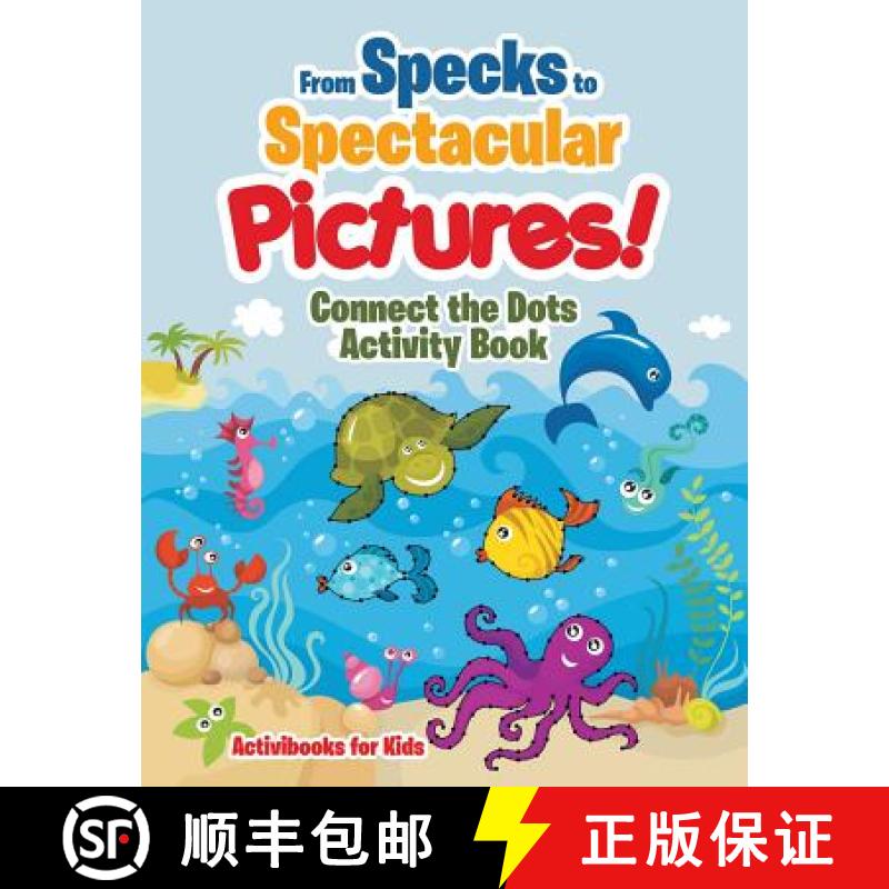 【3-4周达】From Specks to Spectacular Pictures! Connect the Dots Activity Book [9781683215196]