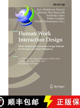 【3-4周达】Human Work Interaction Design: Analysis and Interaction Design Methods for Pervasive and S... [9783319800639]