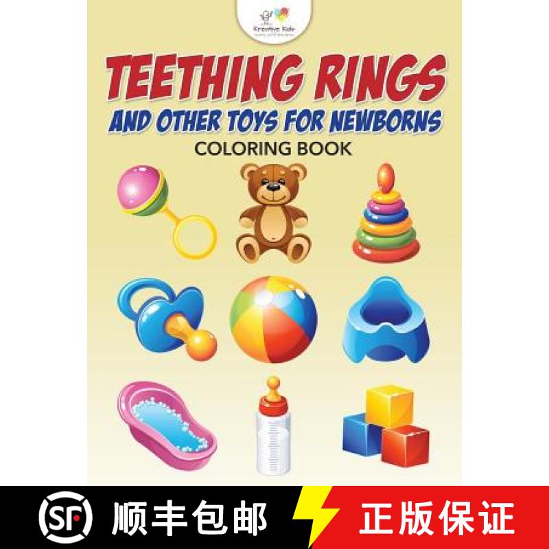 【2-3周达】Teething Rings and Other Toys for Newborns Coloring Book [9781683775225]