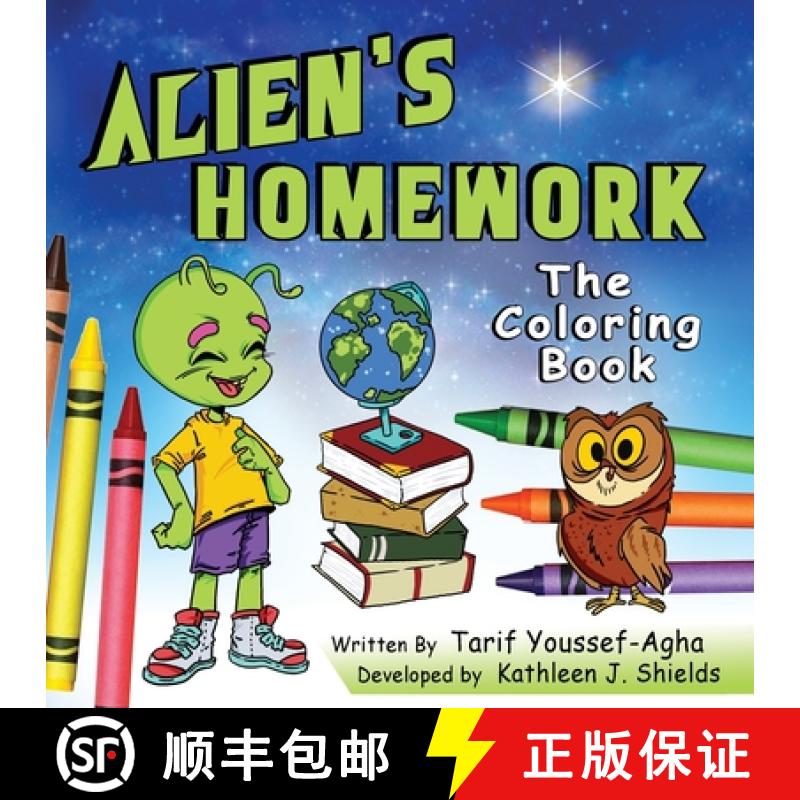 【4周达】Alien's Homework, The Coloring Book [9781956581225]