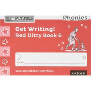 【4周达】Read Write Inc. Phonics: Get Writing! Red Ditty Book 6 Pack of 10[9780198414322]