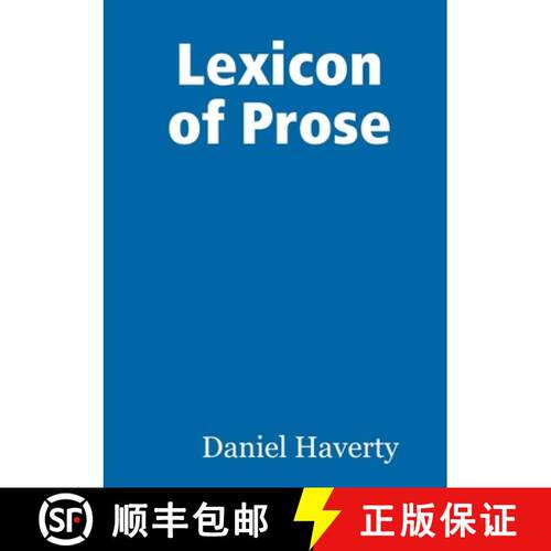 【3-4周达】Lexicon of Prose [9781304664426]